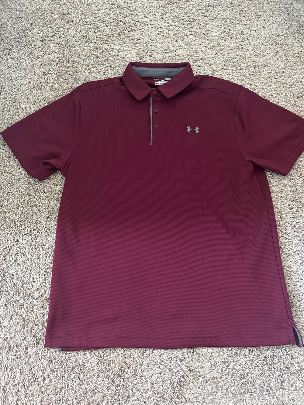 Under Armour Men's Maroon Performance Polo